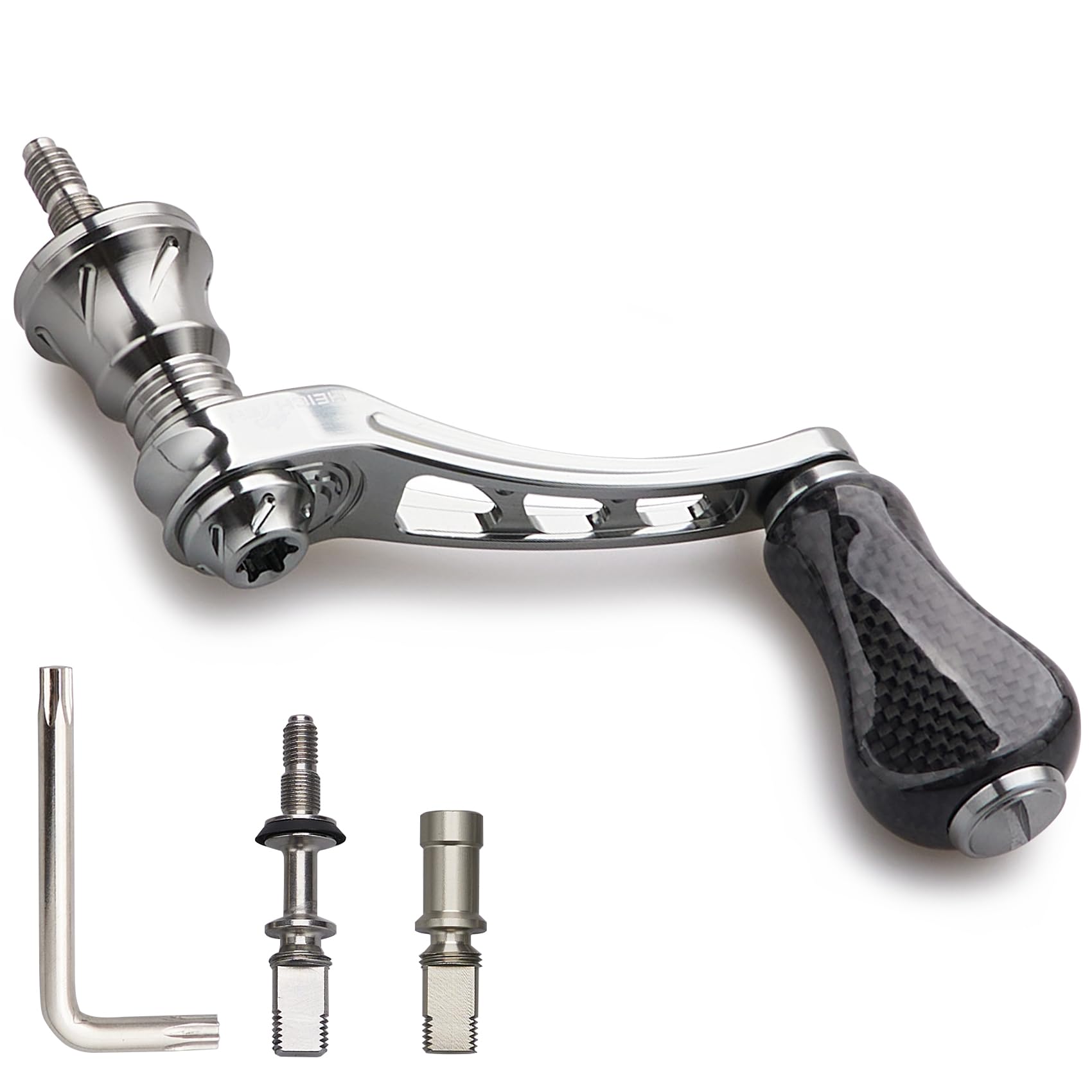 専用です　カーボンノブ×2個　(B) Amazon.co.jp: HEIGHTEN 45-50mm可変 リール ハンドル 22mm